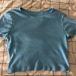 blue pacsun crop top